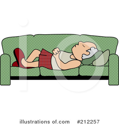 On A Couch Clipart Illustration By Pams Clipart   Stock Sample  212257