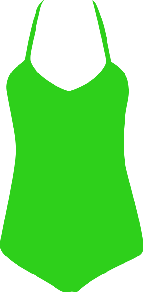 One Piece Swimsuit Clipart Swimsuit One Piece Green