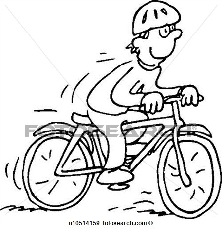 Radfahrer Karikatur Karikaturen Leute Racer Rennsport Sport