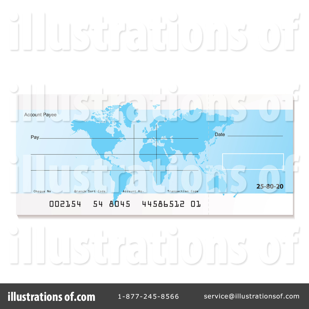Royalty Free  Rf  Bank Check Clipart Illustration By Michaeltravers