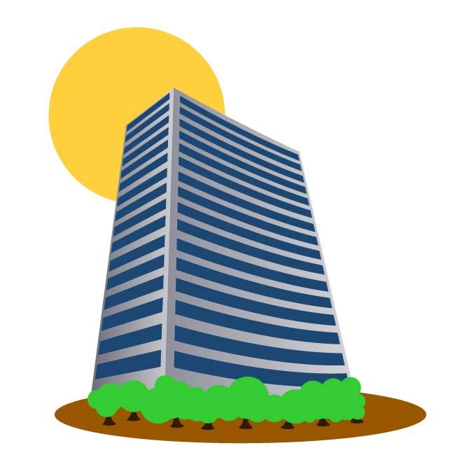 Tall Building Vector Clip Art   Download At Vectorportal