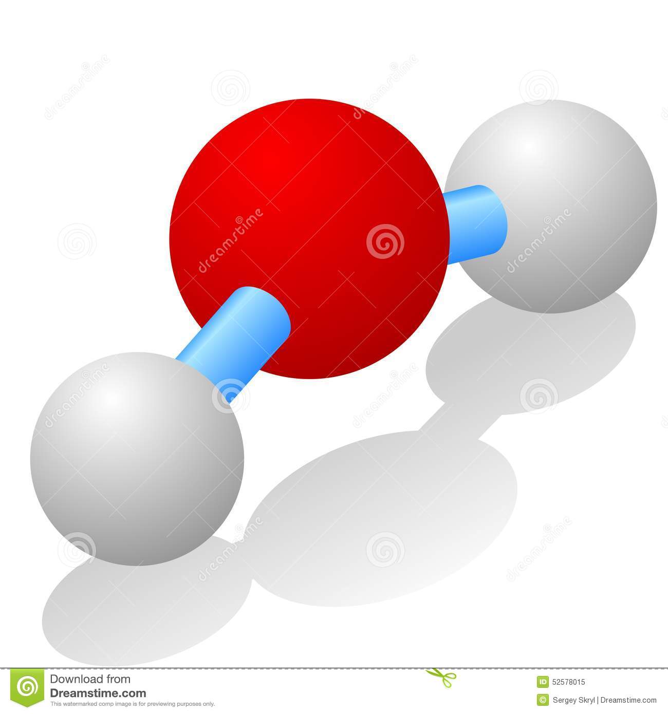 Water Molecule Stock Vector   Image  52578015
