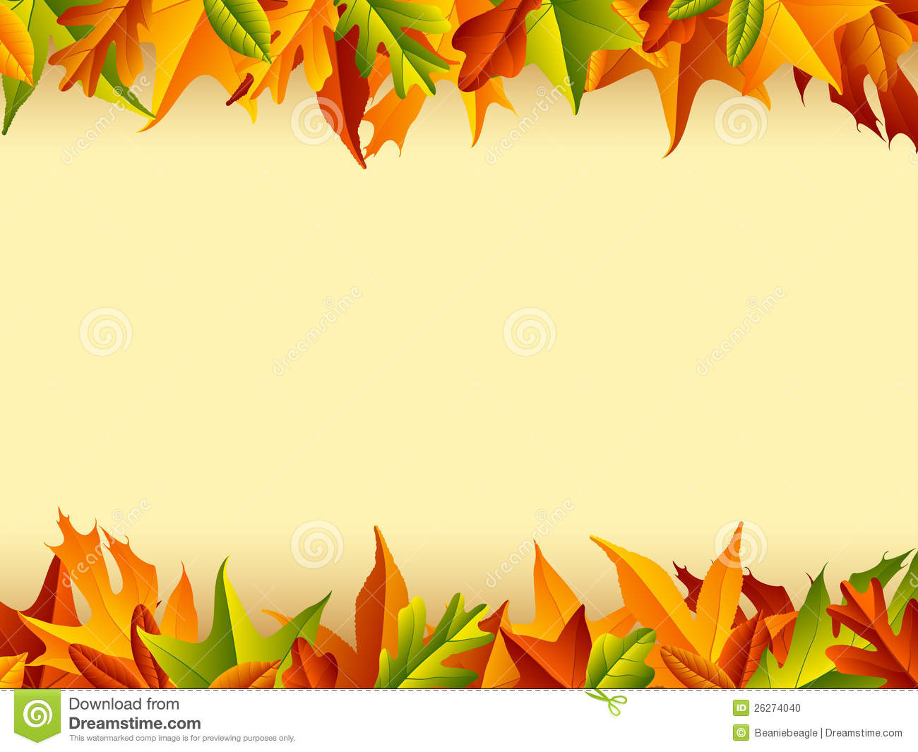 Autumn Background Stock Photo   Image  26274040
