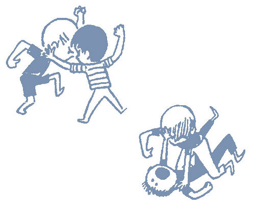 Boys Fighting Clipart Picture