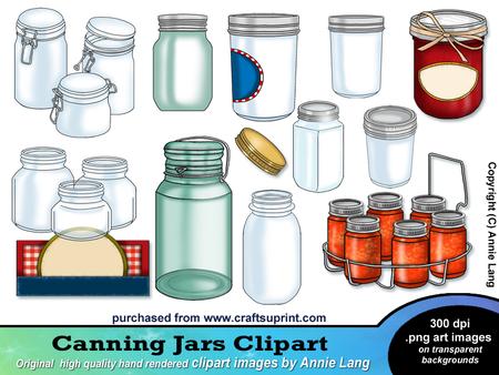 Canning Jars Clipart   Designer Resources
