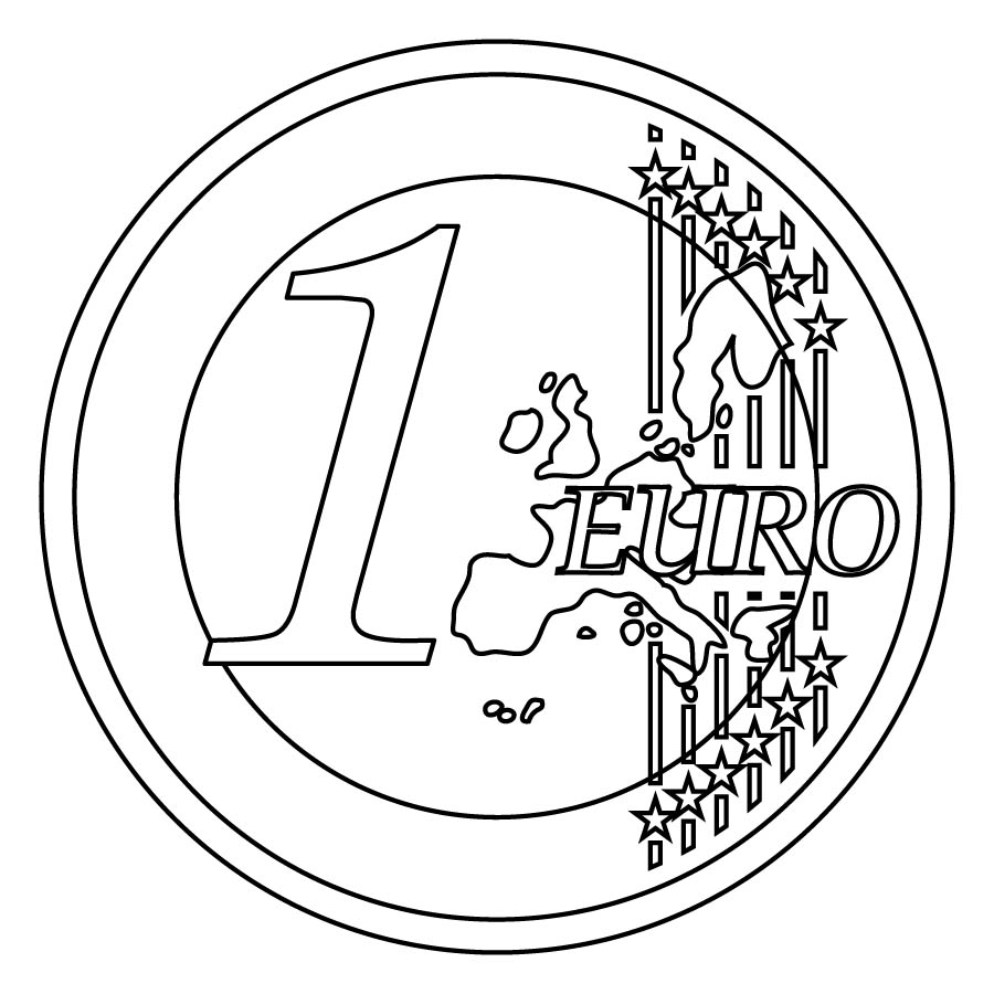 Clip Art  Euro 1 Cent Color   Abcteach