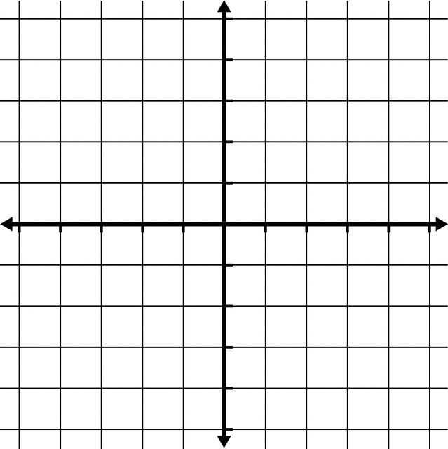 Coordinate Grid With Grid Lines Shown But No Labels   Clipart Etc