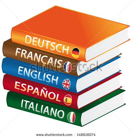 Foreign Languages Books Icon    Stock Photo