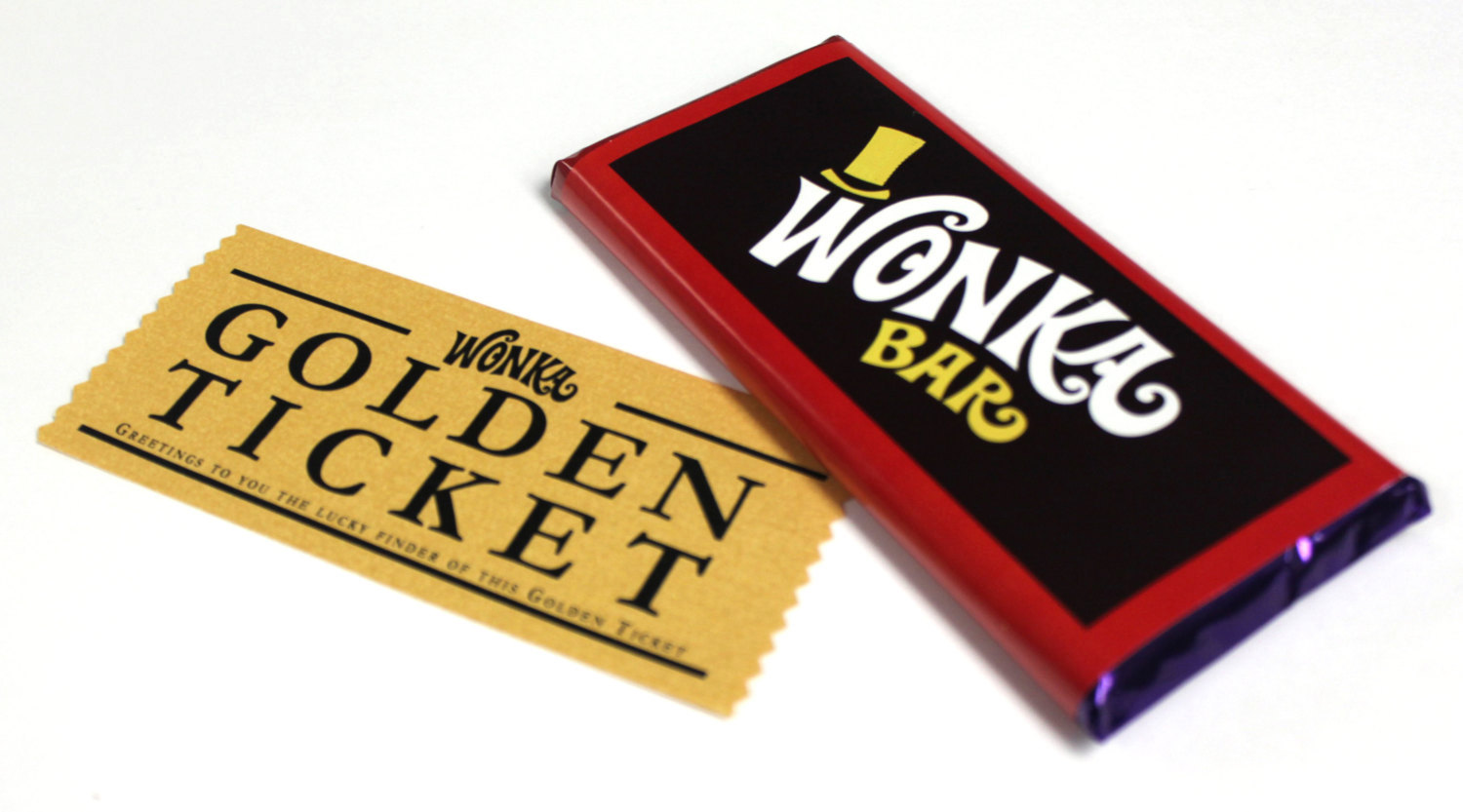 Generic Golden Tickets With Wonka Candy Bar Labels By Ohhsonice