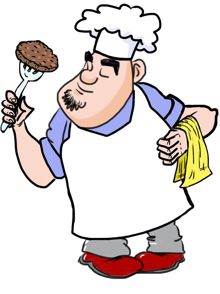     Had A Ton Of Fun Changing The Fat Guy Cartoon Into A Bbq Cooking King