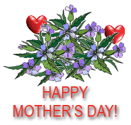 Happy Mother S Day With Flowers And Hearts