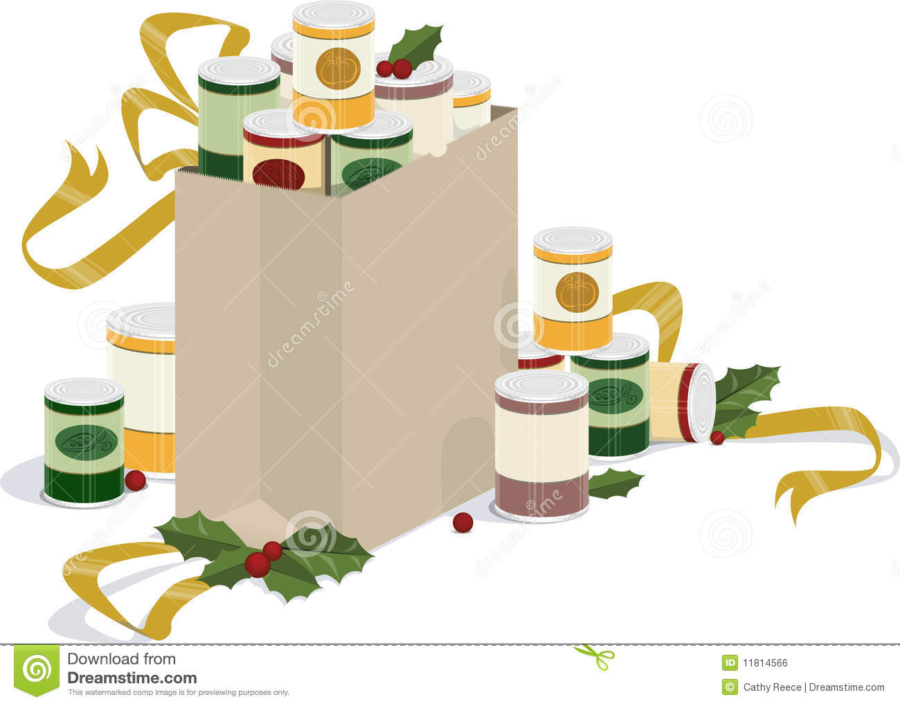 Holiday Canned Food Drive Royalty Free Stock Image   Image  11814566