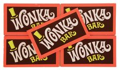 Prop Wonka Chocolate Bars From Willy Wonka And The Chocolate Factory