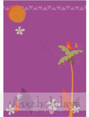 Purple Luau Background   Birthday Background