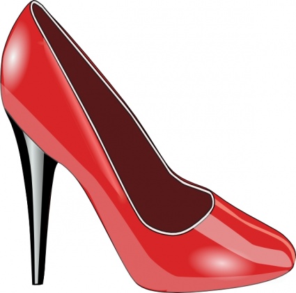 Red Shoe Clip Art Vector Free Vector Graphics   Vector Me