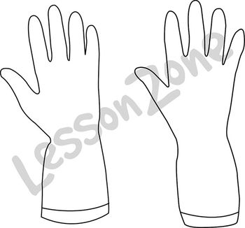 Rubber Gloves B W