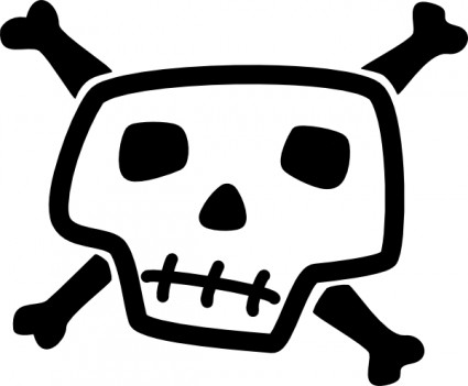 Skull And Bones Clip Art Free Vector In Open Office Drawing Svg    Svg