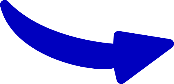 Solid Blue Curvy Arrow Clip Art At Clker Com   Vector Clip Art Online    
