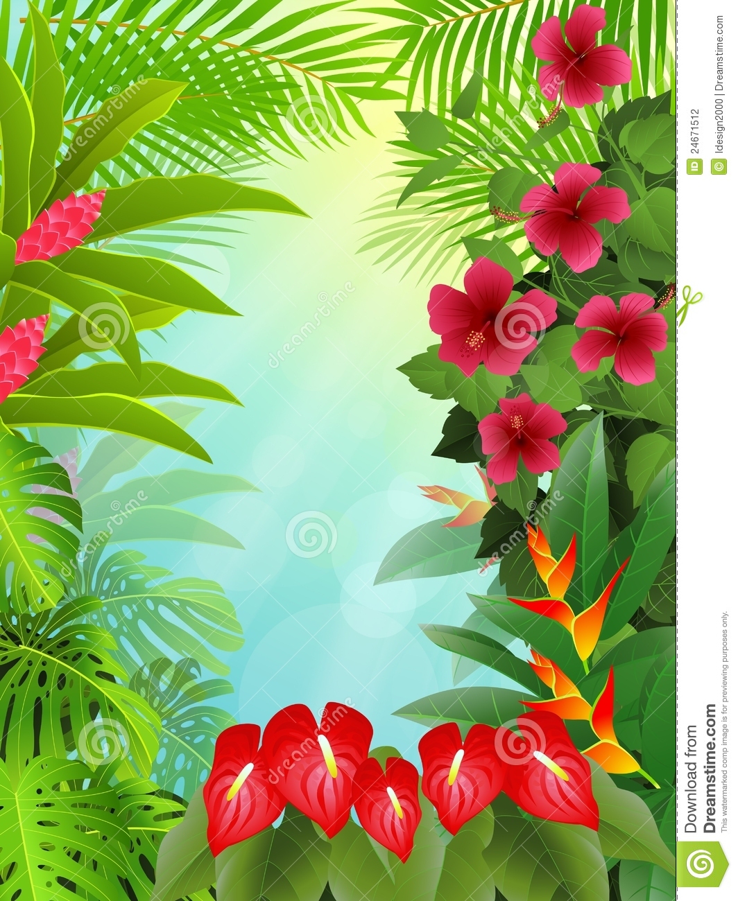 Stock Photography  Tropical Forest Background  Image  24671512