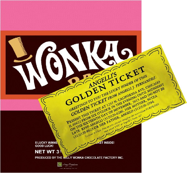 Willy Wonka Golden Ticket Clip Art Custom Willy Wonka Bar Golden