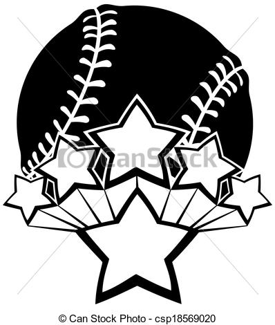 Baseball All Star Clipart