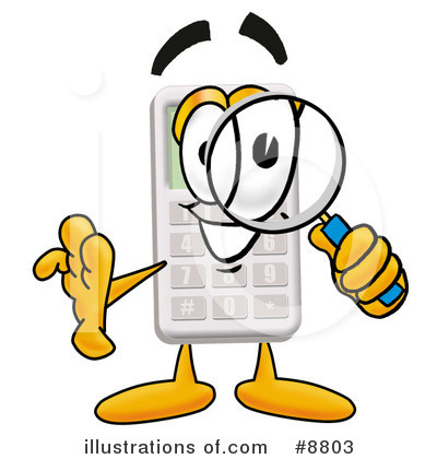 Calculator Clipart  8803   Illustration By Toons4biz