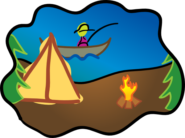 Camping Scene Clip Art At Clker Com   Vector Clip Art Online Royalty