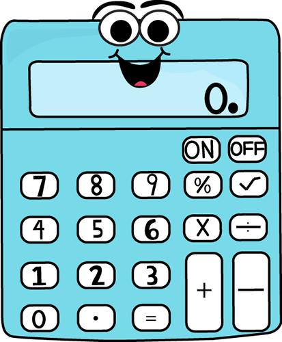 Cartoon Calculator Clip Art   Cartoon Calculator Vector Image