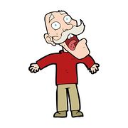Crazy Old Man Illustrations And Clipart