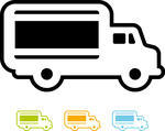 Delivery Truck   Vector Icon Vector Scene Of Delivery Lorry Delivery