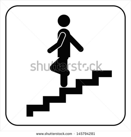 Down Stairs Clipart Man On Stairs Going Down
