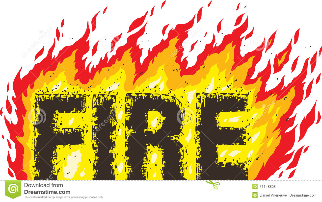 Drawing The Word Fire Can Be Used For Fire Sales 