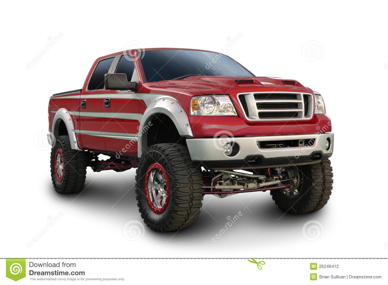Ford Pickup Truck Clipart Big Red Ford Truck Stock