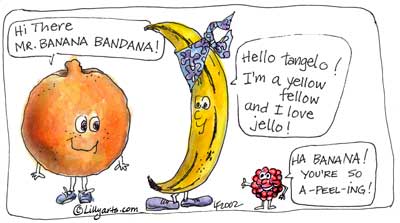 Fruit Cartoon   Fruit Jokes   Fruit Cartoon