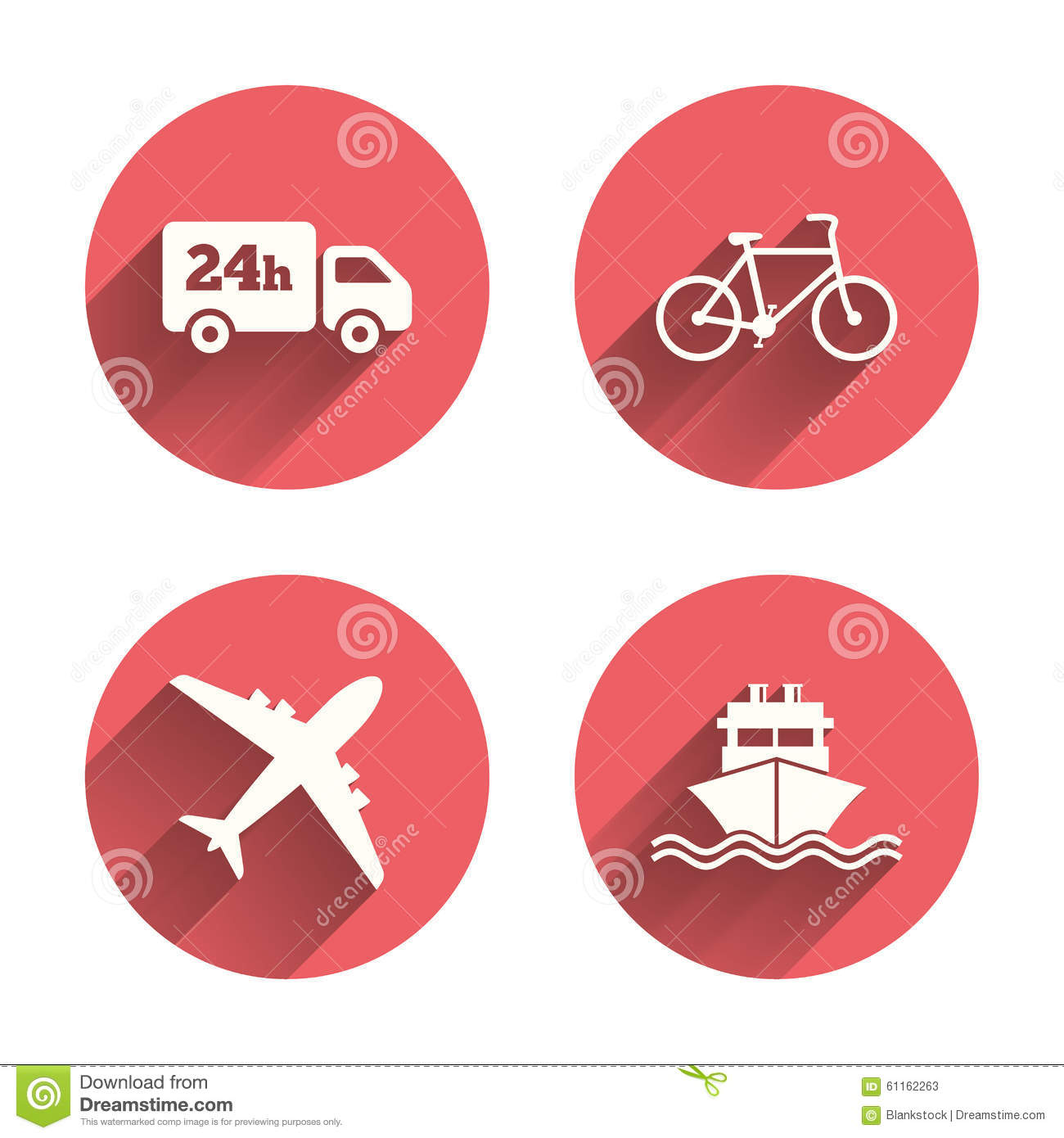 Icons  Shipping And Eco Bicycle Delivery Signs  Transport Symbols