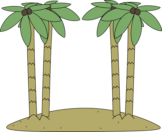 Island Clip Art Image   Island With Palm Trees