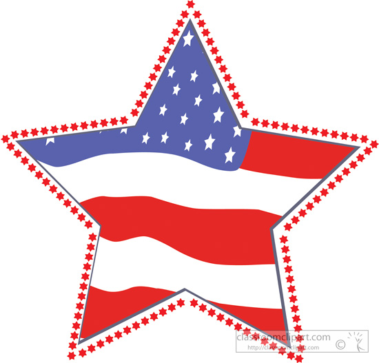 Memorial Day   Star Flag Memorial Day   Classroom Clipart
