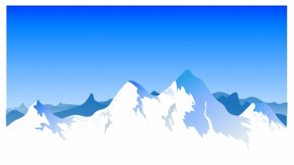 Mountain Range Background Free Vector In Adobe Illustrator Ai    Ai