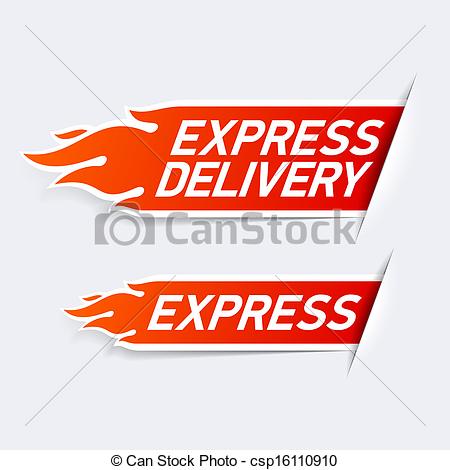 Of Express Delivery Symbols Illustration Csp16110910   Search Clipart