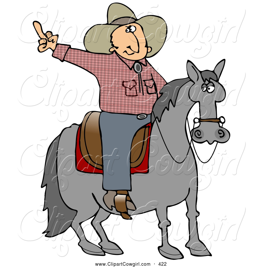 Pin Cowboy Sitting On Horse Eating Hay Clipart By Dennis Cox 4774 On