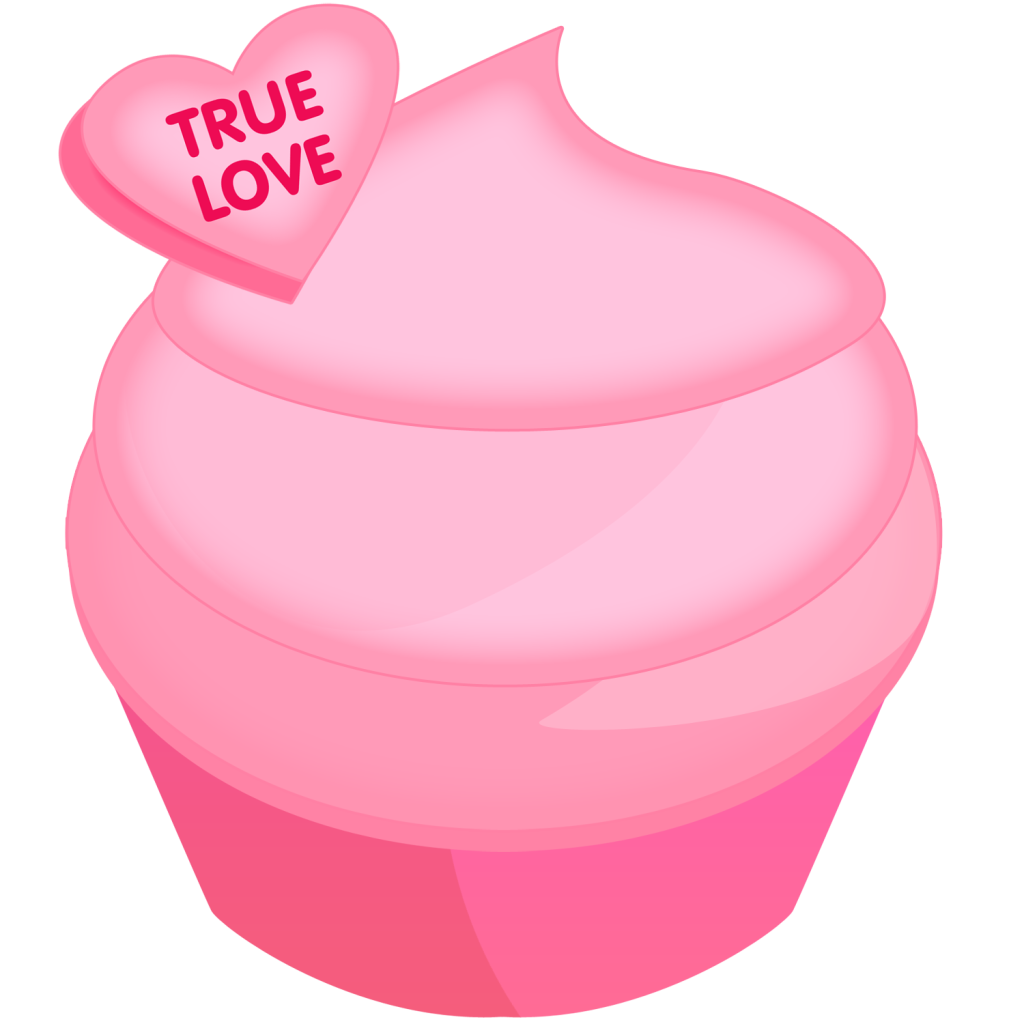 Pink Cupcake Clipart For Valentine S Day   Cupcake Clipart