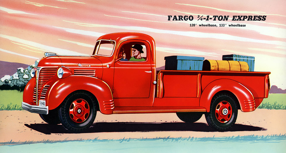 Plan59    Classic Truck Art    1941 Fargo Pickup Truck