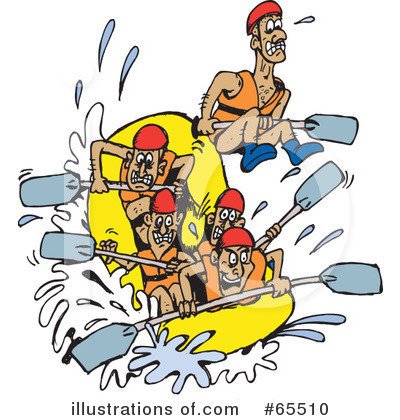 Rafting Clipart  65510   Illustration By Dennis Holmes Designs