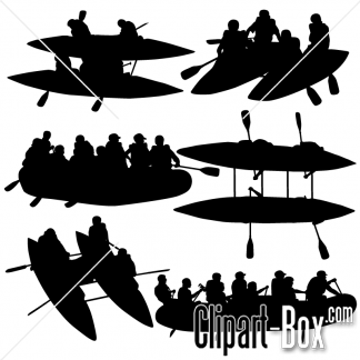 Related Kayak And Rafting Shape Cliparts