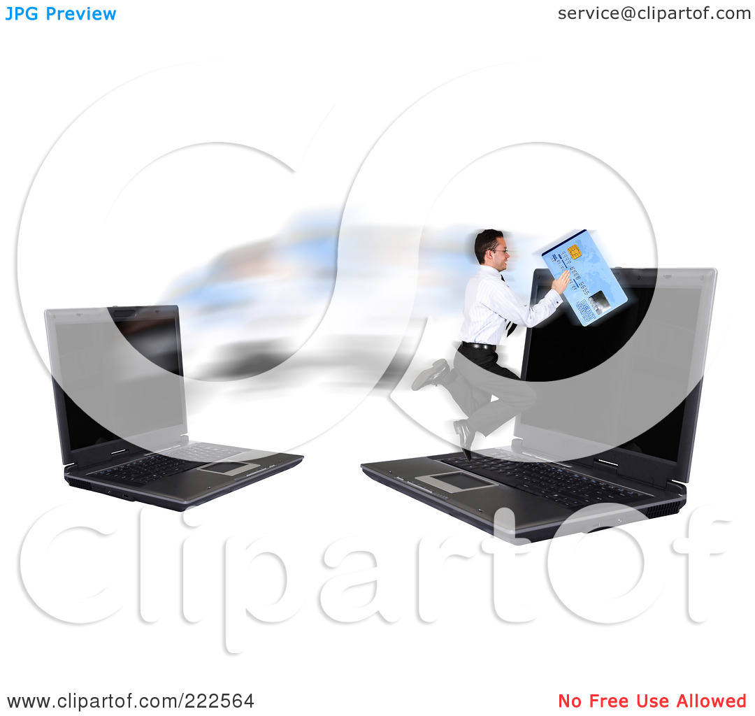 Royalty Free  Rf  Clipart Illustration Of A Online Credit Card Fraud