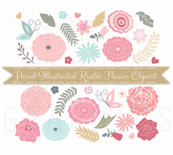 Rustic Flower Clipart Small Commercial Use Png Clipart