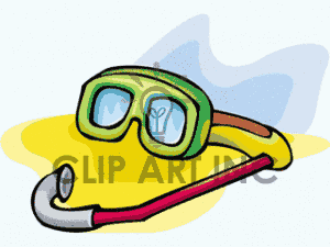 Scuba Gear Goggles Snorkel Diving Swimming Swim Frogmansset Gif Clip    