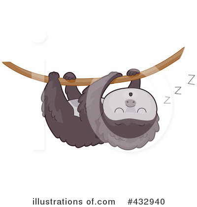 Sloth Clipart  432940   Illustration By Bnp Design Studio