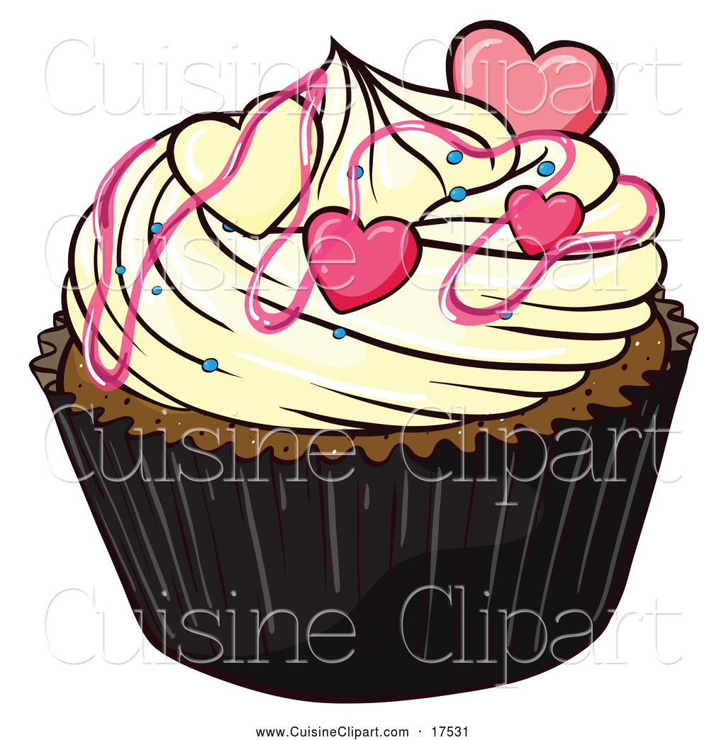 Valentine Cupcake Clip Art Cuisine Clipart Of A Valentine