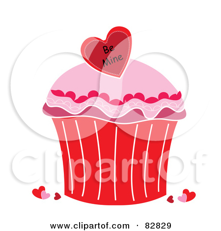 Valentine Cupcake Clipart